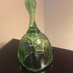 Green oval Bell crystal bell ring hanging
